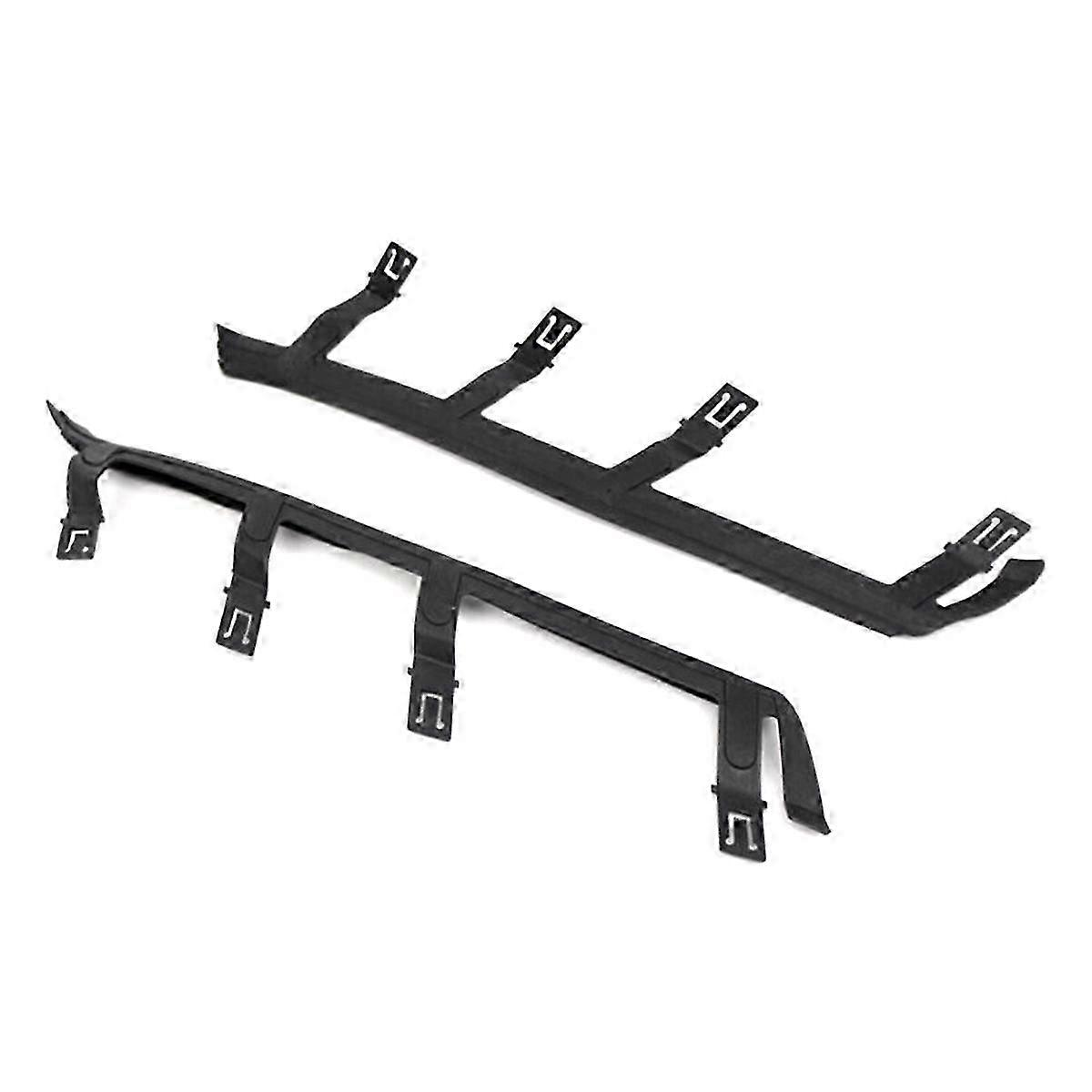Front Headlight Gasket Upper Bracket 2 Pack Black ABS Compatible with BMW X3 E83 2004-2010