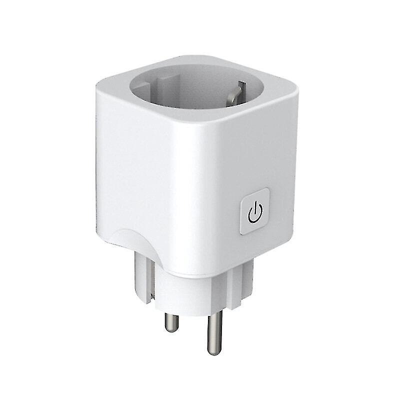 Wifi Smart Eu Plug Smart Power Socket Wireless Control Compatible With Alexa Amazon Google Home