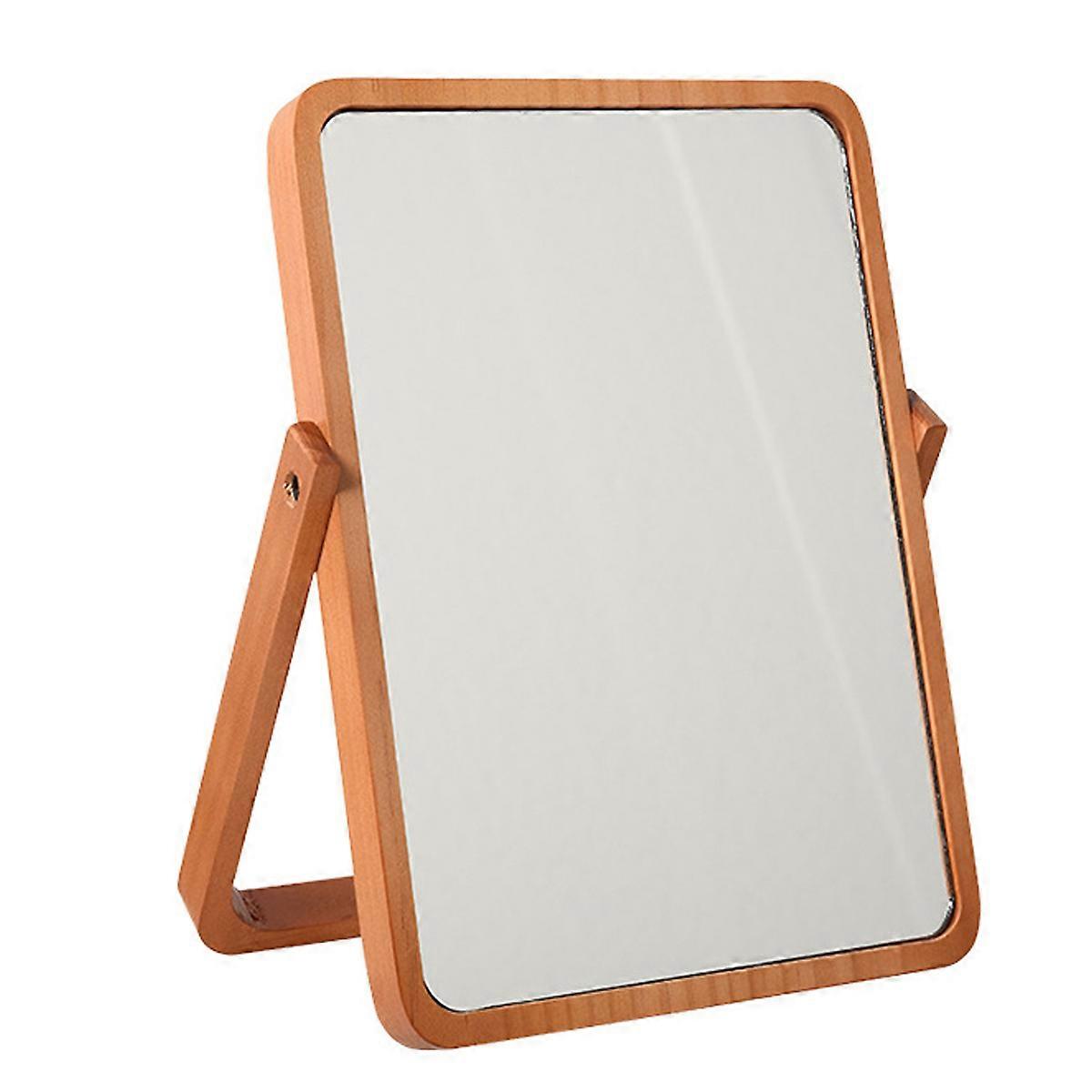 Vintage Wooden Rectangular Standing Mirror