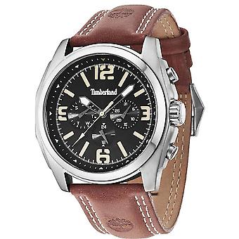 Timberland Brattleboro kvarts analog mann klokke med okseskinn armbånd 14366JS-02A
