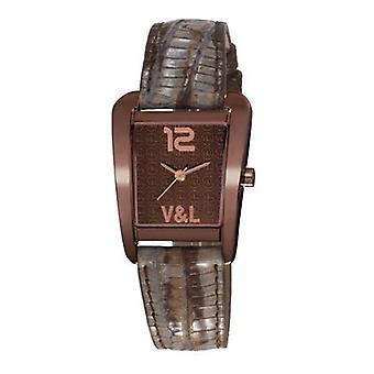 V & l tattoo watch for Women Analog Quartz with Cowhide Bracelet VL063203