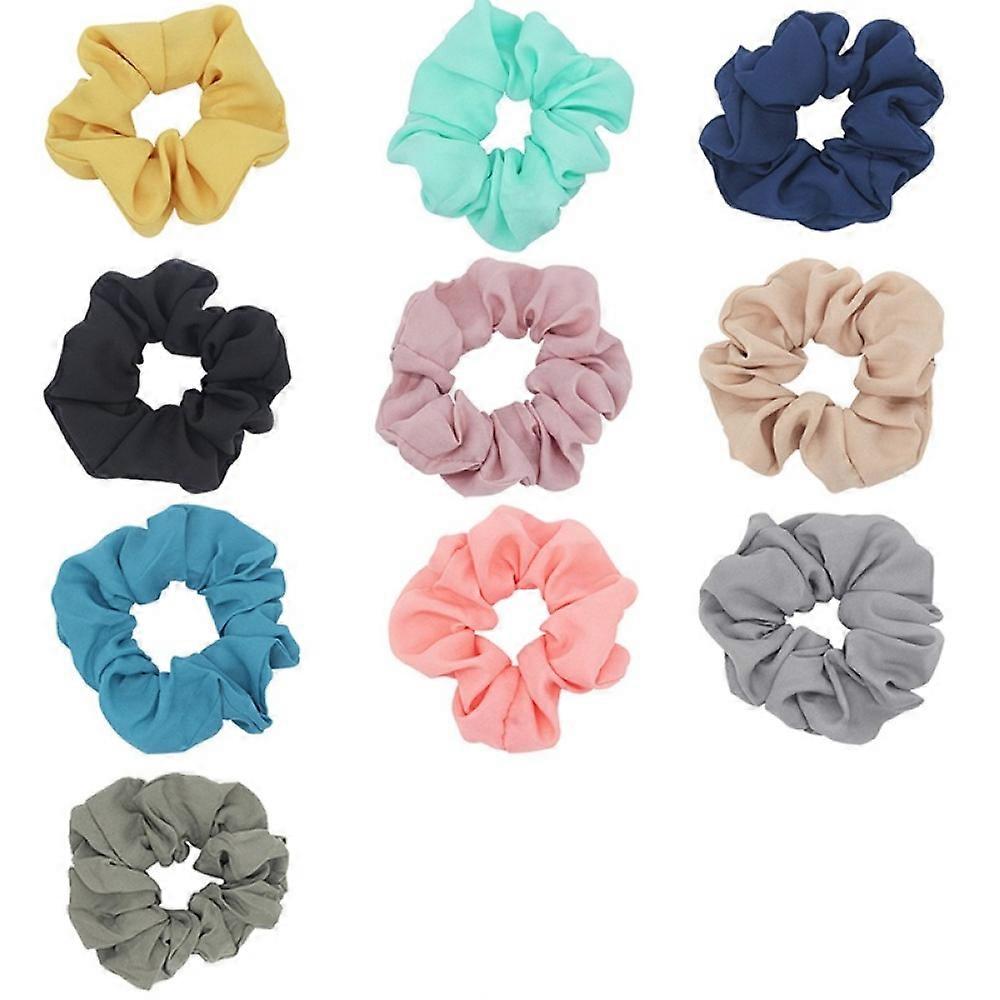 Silk-Inspired Soft Elastic Ponytail Holders Set