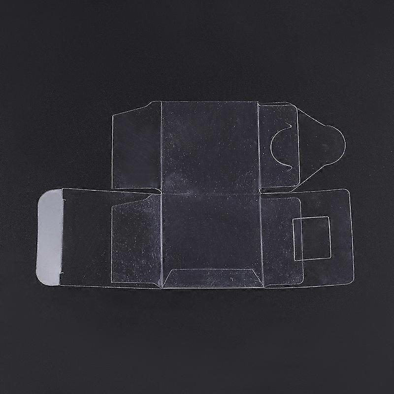 50pcs Plastic Clear Packaging boxes Cube Clear 15.7x10cm Cube: 5x5x5cm