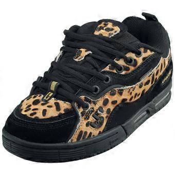 Globe Ct-4 Mens Skate Trainers in Black Leopard