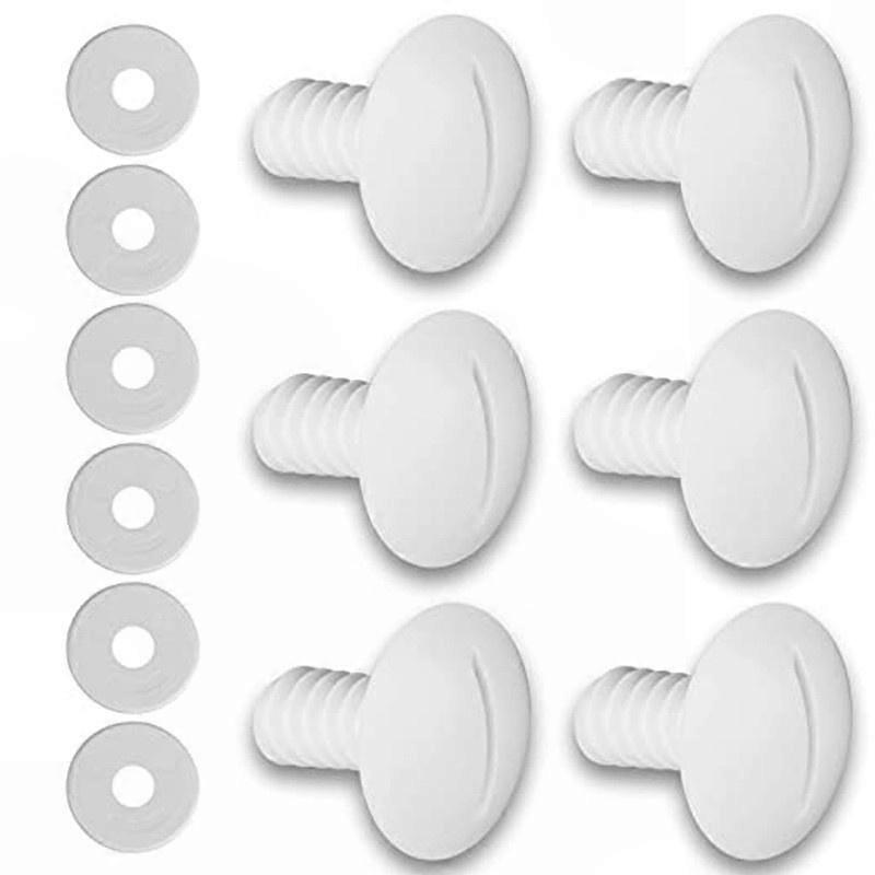 Replacement Plastic Wheel Hub Screw Set Compatible with Plastic Wheels