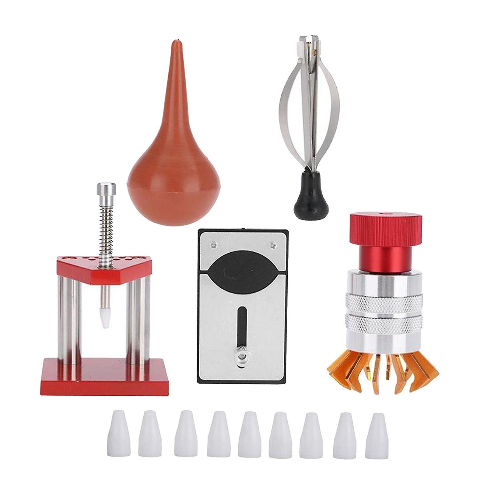 1Set Watch Repair Tools Kit Fixed Plate Needle Punching Machine Claw Opener