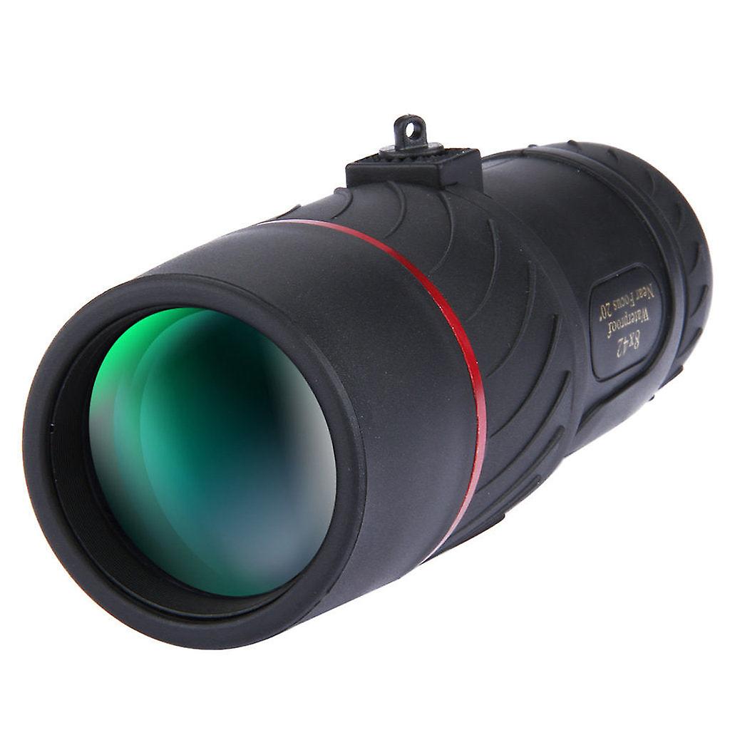 8X42 Monocular Night Vision Not Infrared Telescope Hd Optic Lens Eyepiece Camping Travel