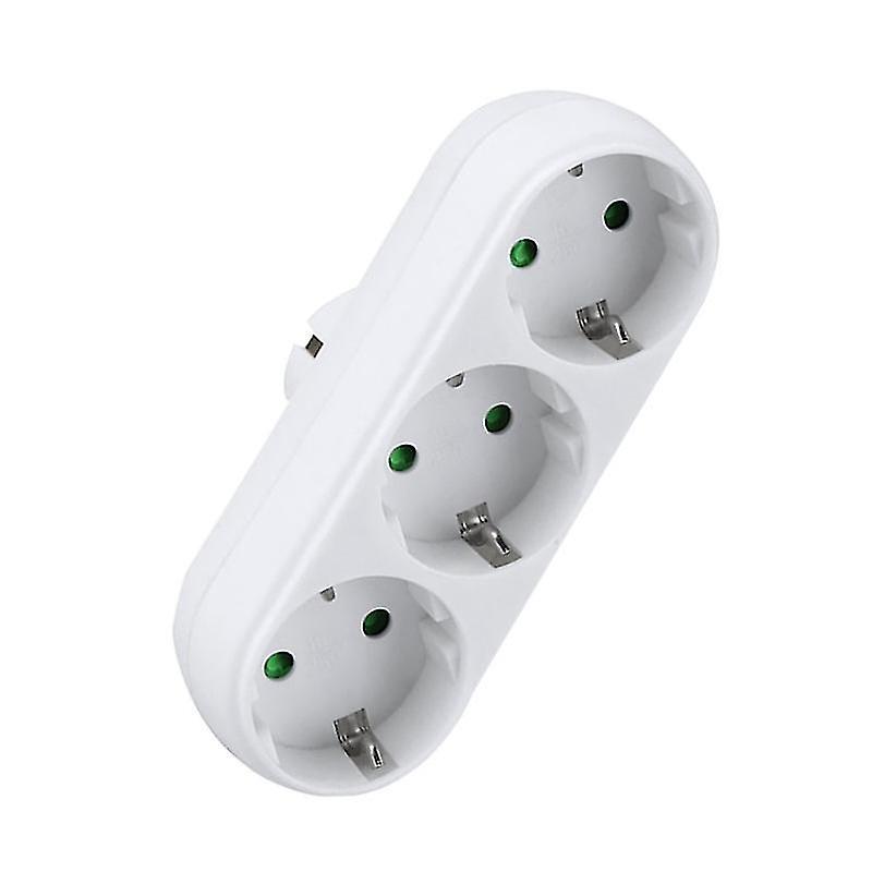 17X5x5cm White Power Outlets & Sockets 1pc Triple Socket Power Socket Adapter Anti-flame Heat-resist