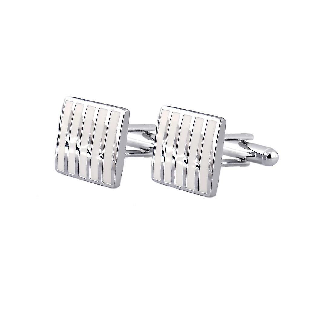 2x 1 Pair Of Silver Square Cufflinks