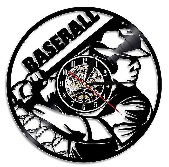 Honkbal Vinyl Record Wandklok