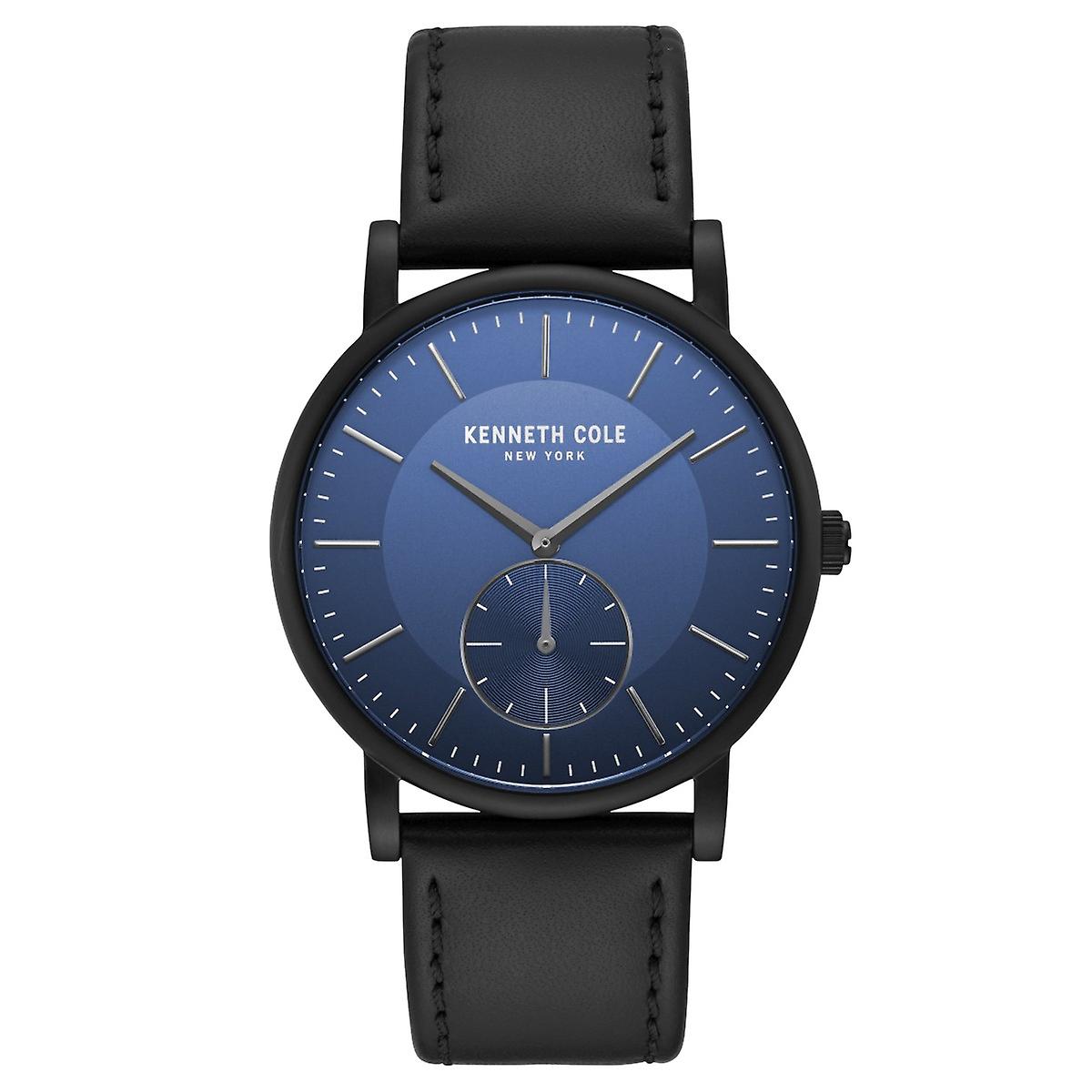Kenneth Cole New York men's wrist watch analog quartz leather KC50066004