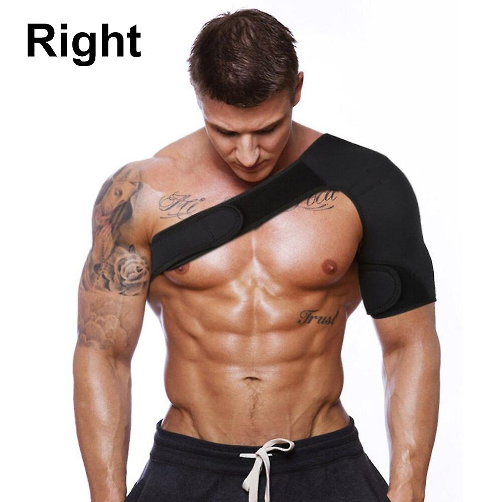 Adjustable Left & Right Shoulder Brace Breathable Shoulder Support Strap For Shoulder Pain Relief, Labrum Tear, Sprain, Soreness-right Shoulder