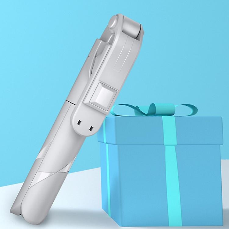 2 PCS No Bluetooth White Mobile Phone Sfie Stick,Style: