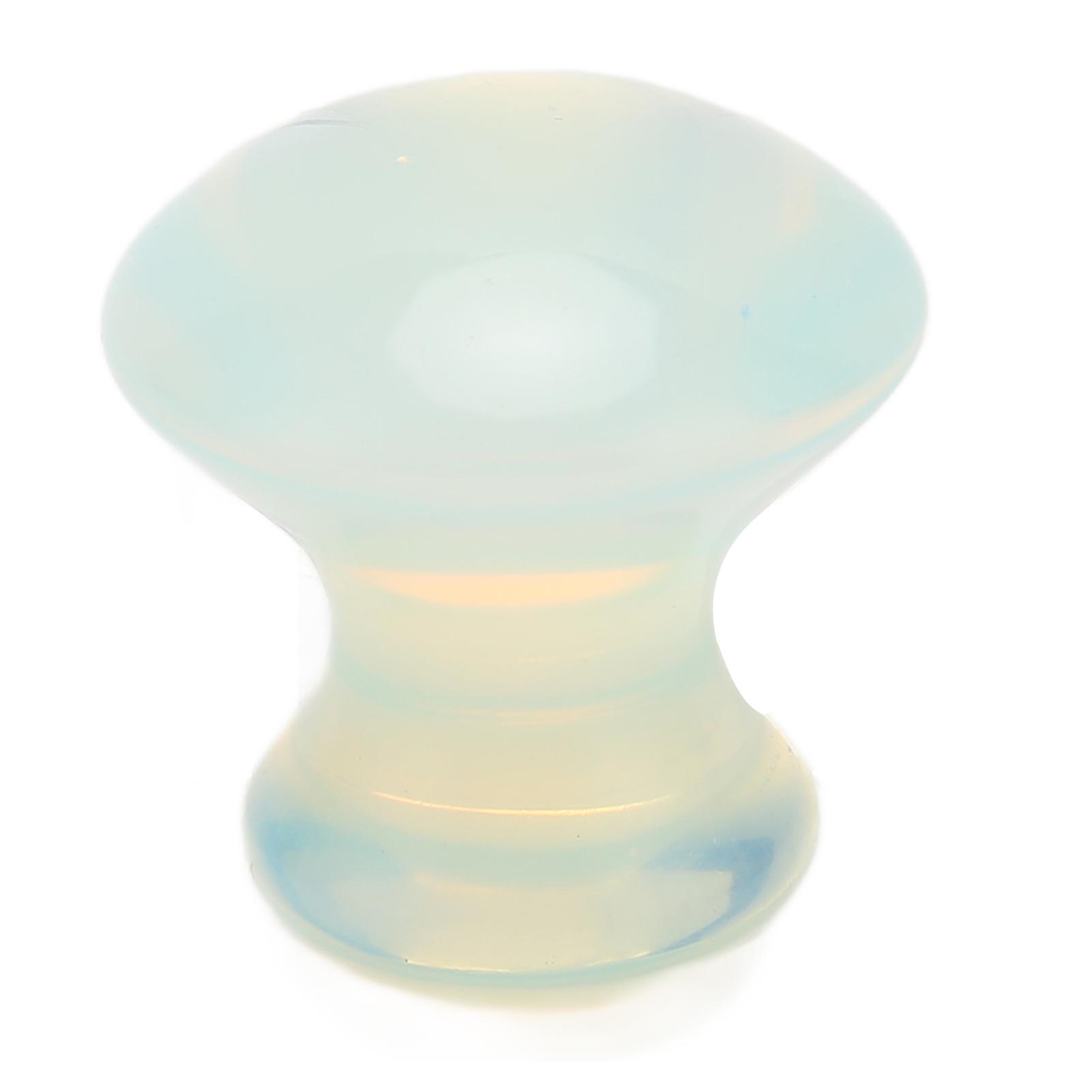 Gua Sha Scraping Stone Mushroom Shaped Opal Stone Gua Sha Massage Tool Jade Scraping Stone for Face Back Hand Foot