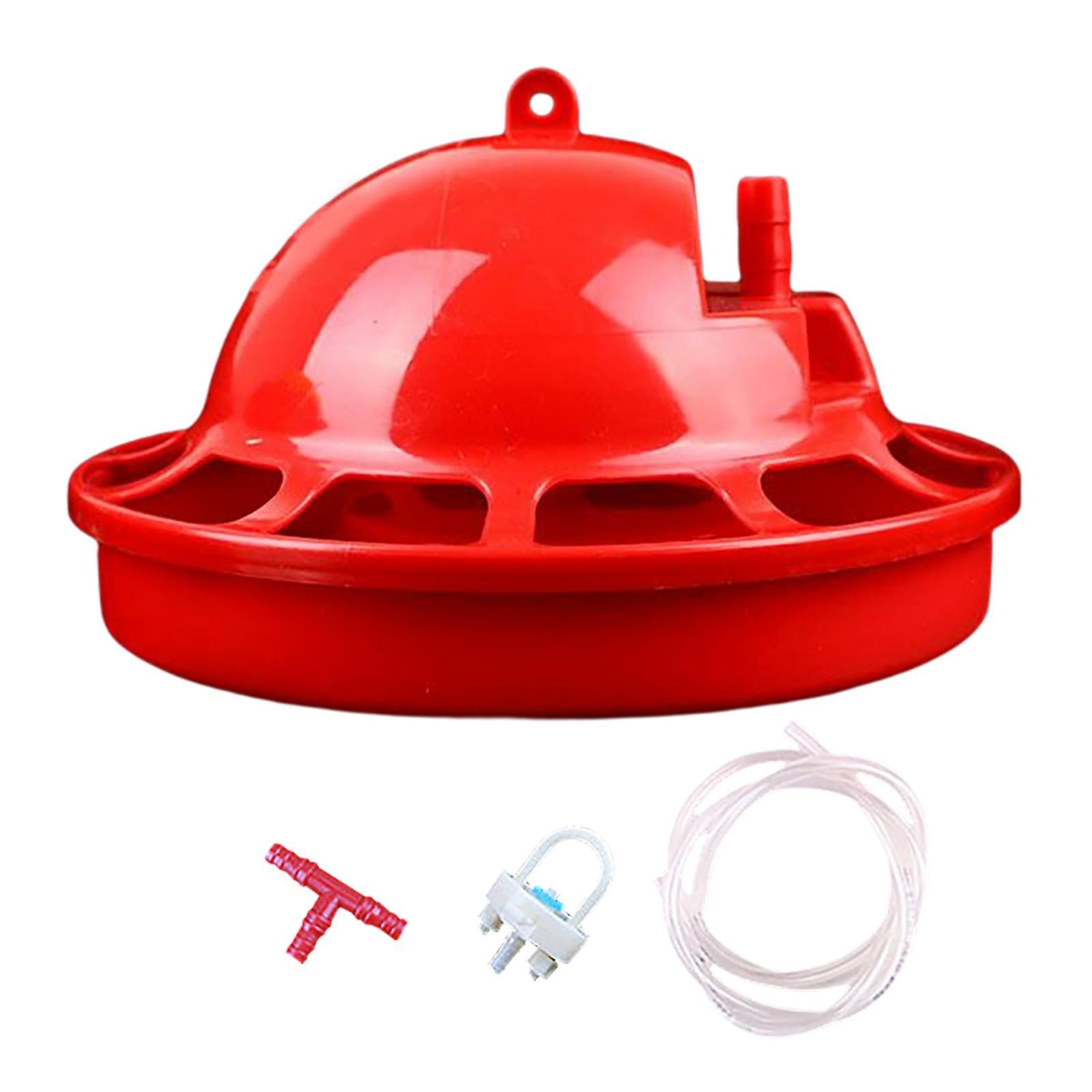 Automatic Chicken Waterer Chick Hen Poultry Farming Drinkers Set 18x10x3cm
