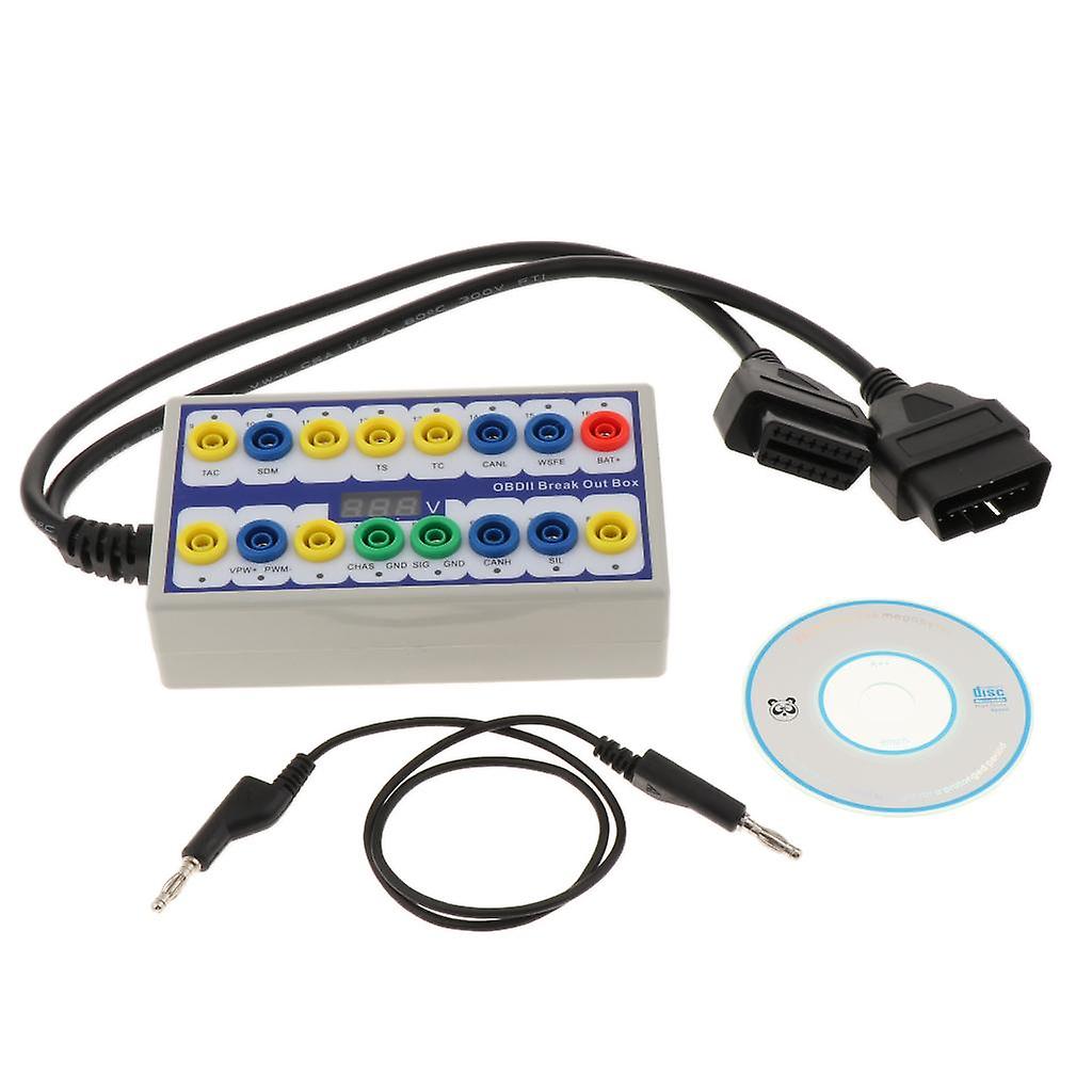 Detektor protokołu OBDII Samochód OBD Break Out Box Narzędzie do wyłamywania OBD2 Pin Out BOX