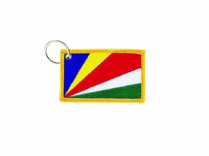Cle Cles Clef Brode Patch Ecusson Badge Flag Seychelles Seychellois