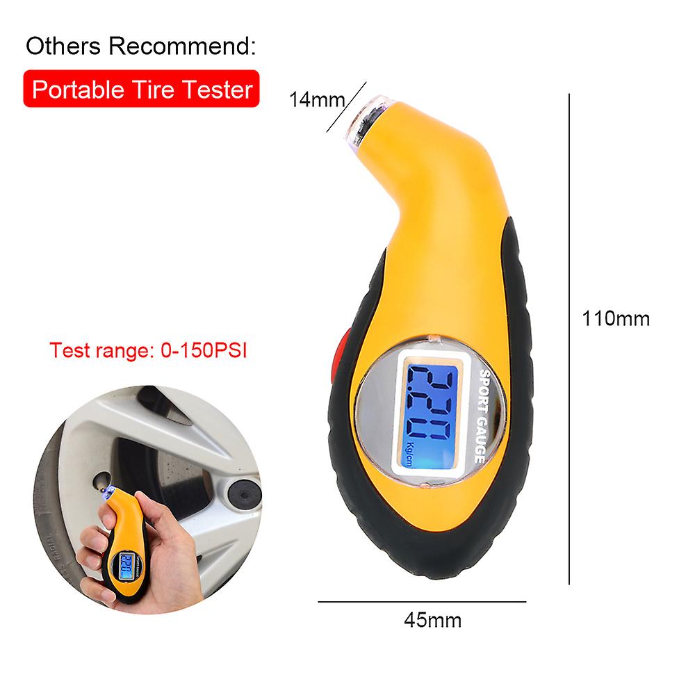 Car Tire Pressure Monitoring System Usb Tpms Lcd Display Wireless Security Alarm Tester With External Sensors Tyre Test Kit
