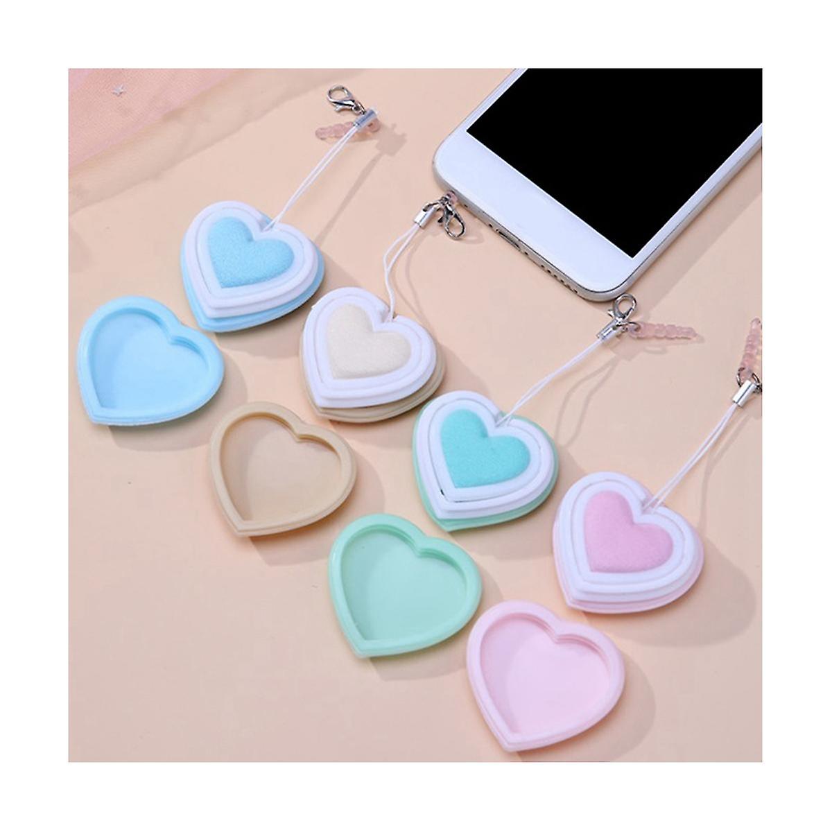 Love Heart Shape Phone Wipe Cloth Screen Wipe Cleaning Glasses Lens Wipe Camera Lens Wipe Cleaning