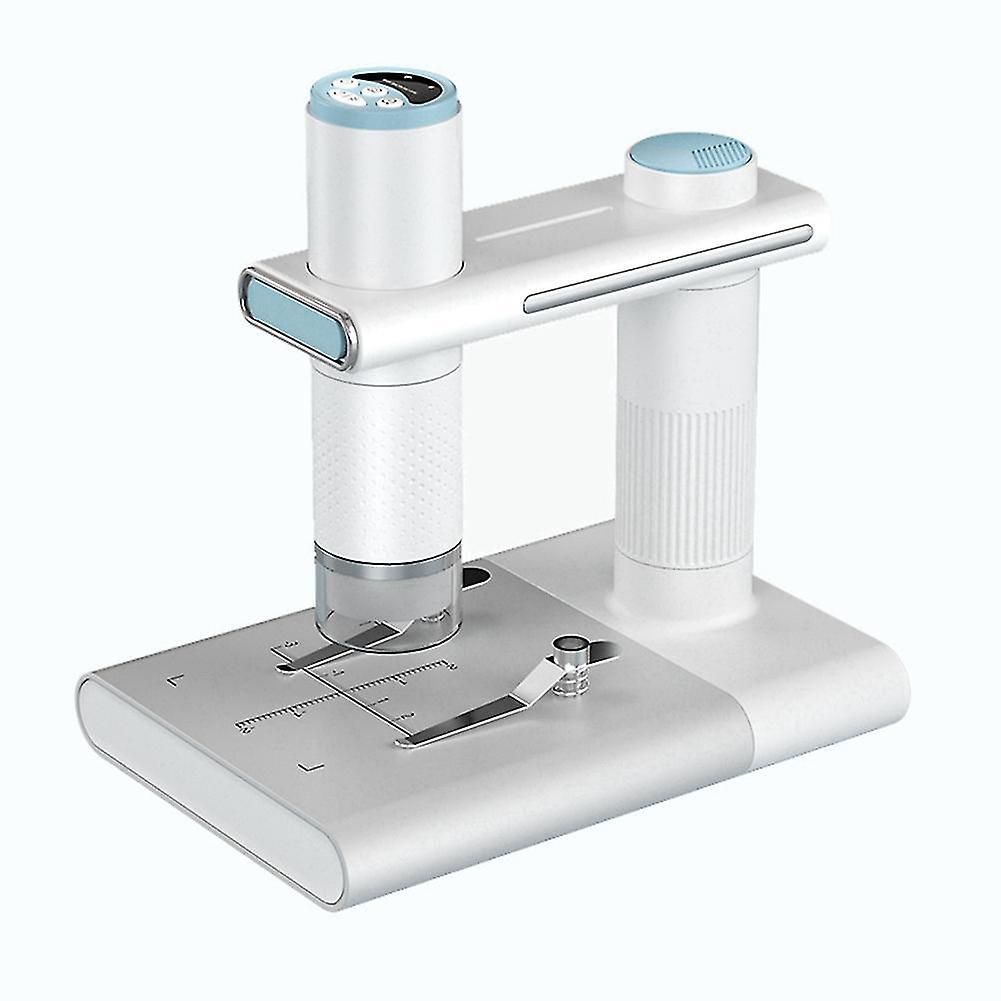 1000x Wifi Digital Microscope 200w Desktop Usb Phone Magnifier With Bracket For Repair Welding Microbe Observation-white