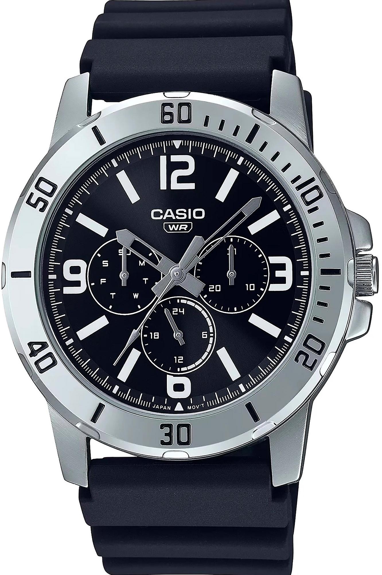 CASIO Collection MTP-VD300-1B - Caucho Cuarzo macho multifunción