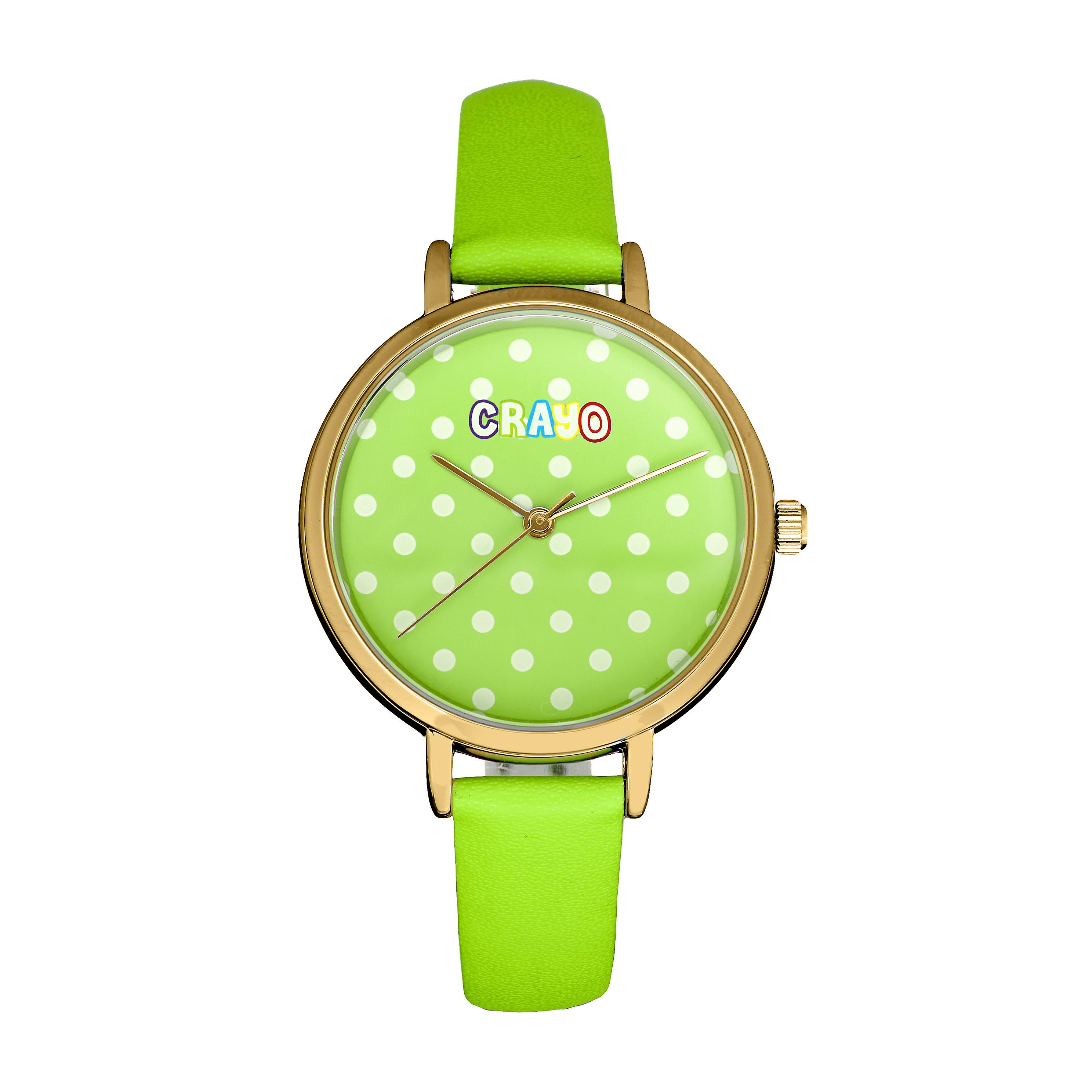 Crayo Dot Strap Horloge - Groen