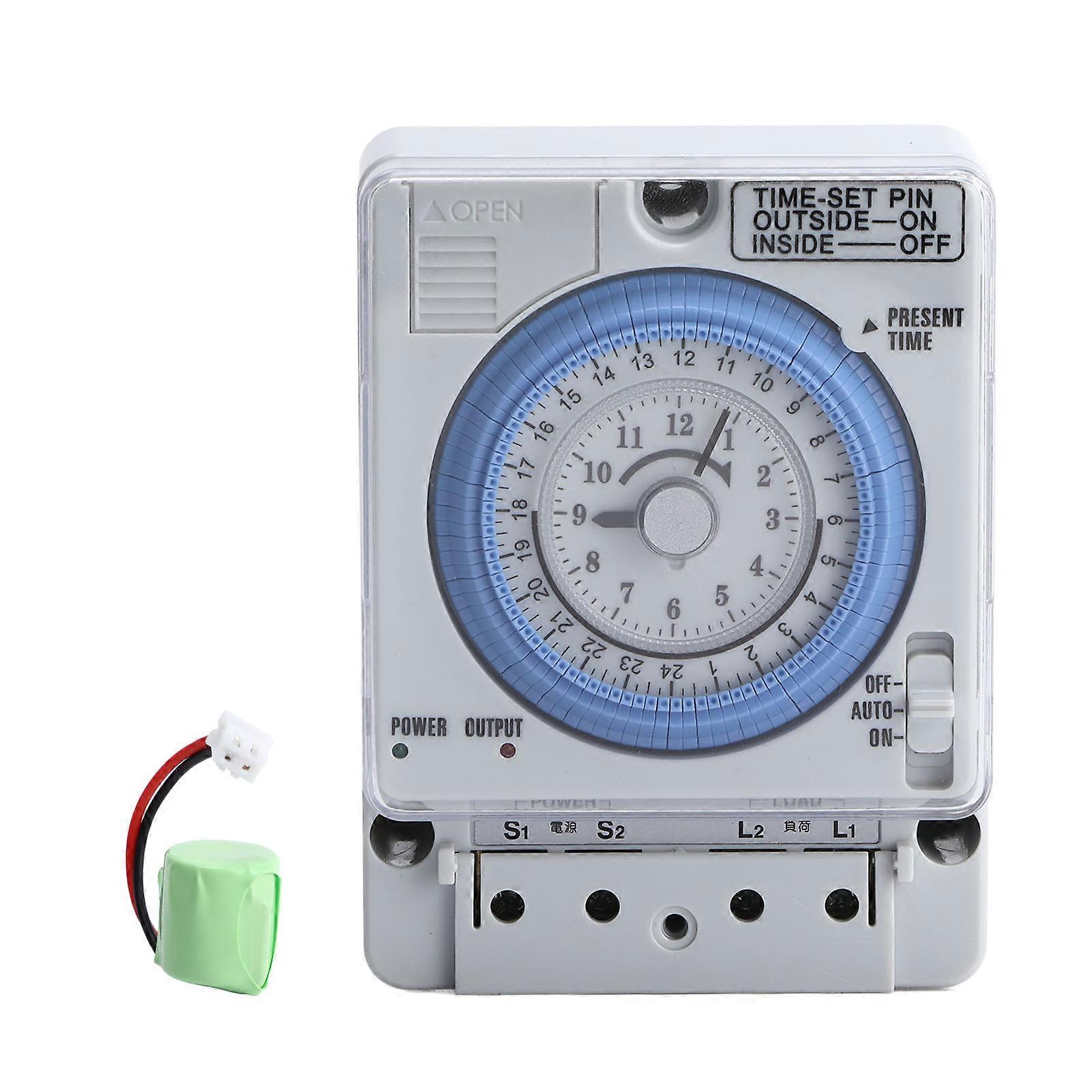 Timer Switch Mechanical Programming Timer for Household Time Control Electronic Equipment Supplies 100V‑240V TB388