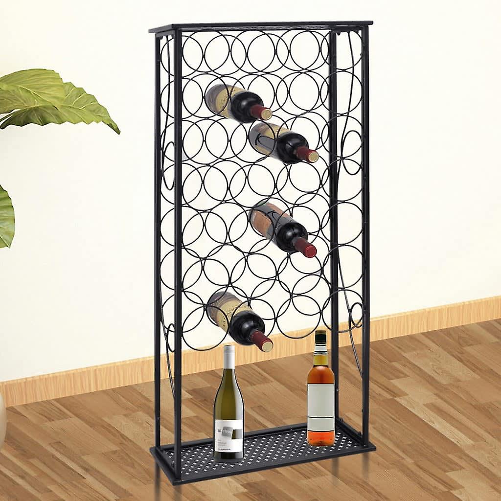 Bottle rack for 28 bottles metal