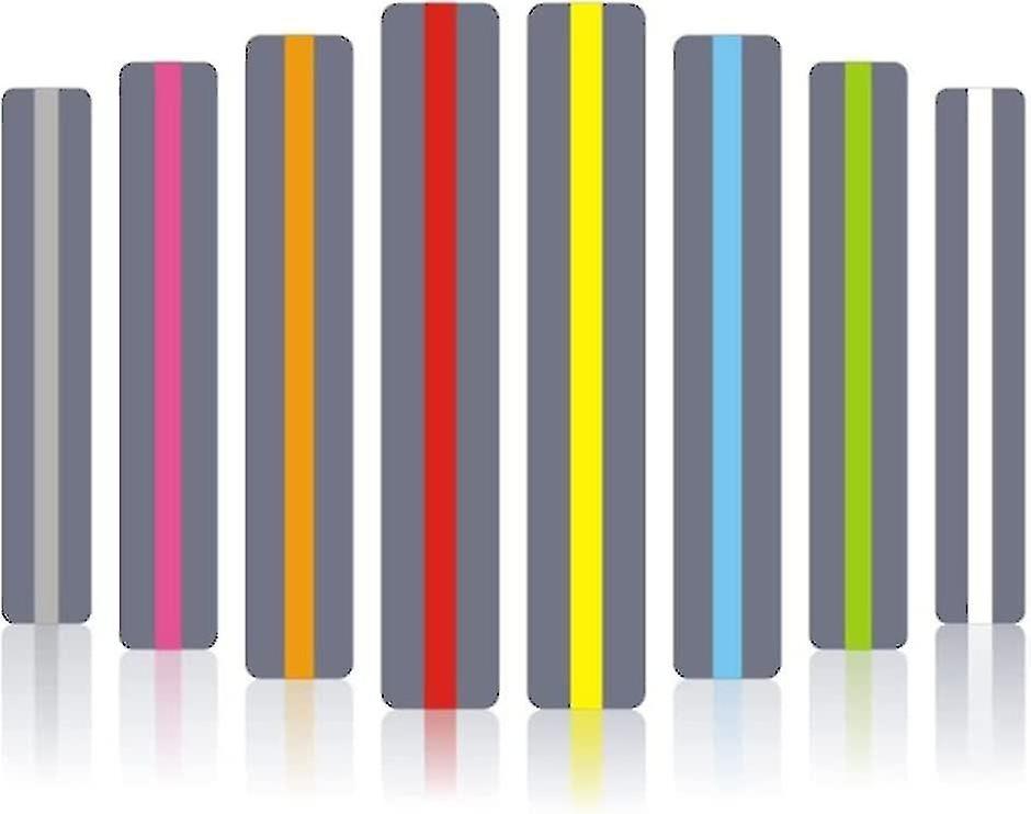 16 Pcs Reading Ruler Dyslexia Guided Reading Strip, Colored Highlight Reading Ruler, Tracking Ruler 