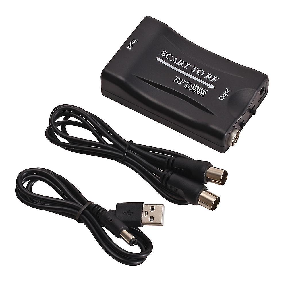 Scart till Rf Coax Converter Adapter Scart Digital Signal Till Rf Analog Signal