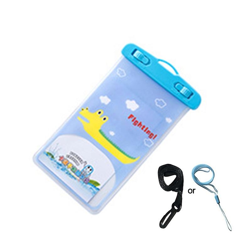 Cartoon Transparent Cellphone Waterproof Bag with String Durable Mobile Phone