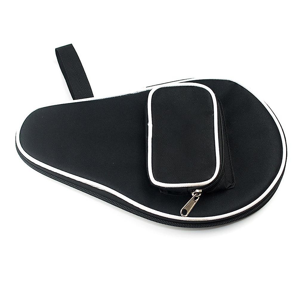Racket Carry Bag with Ball Storage Pocket Table Tennis Racket Case Cover Waterproof Inner Liner Protection