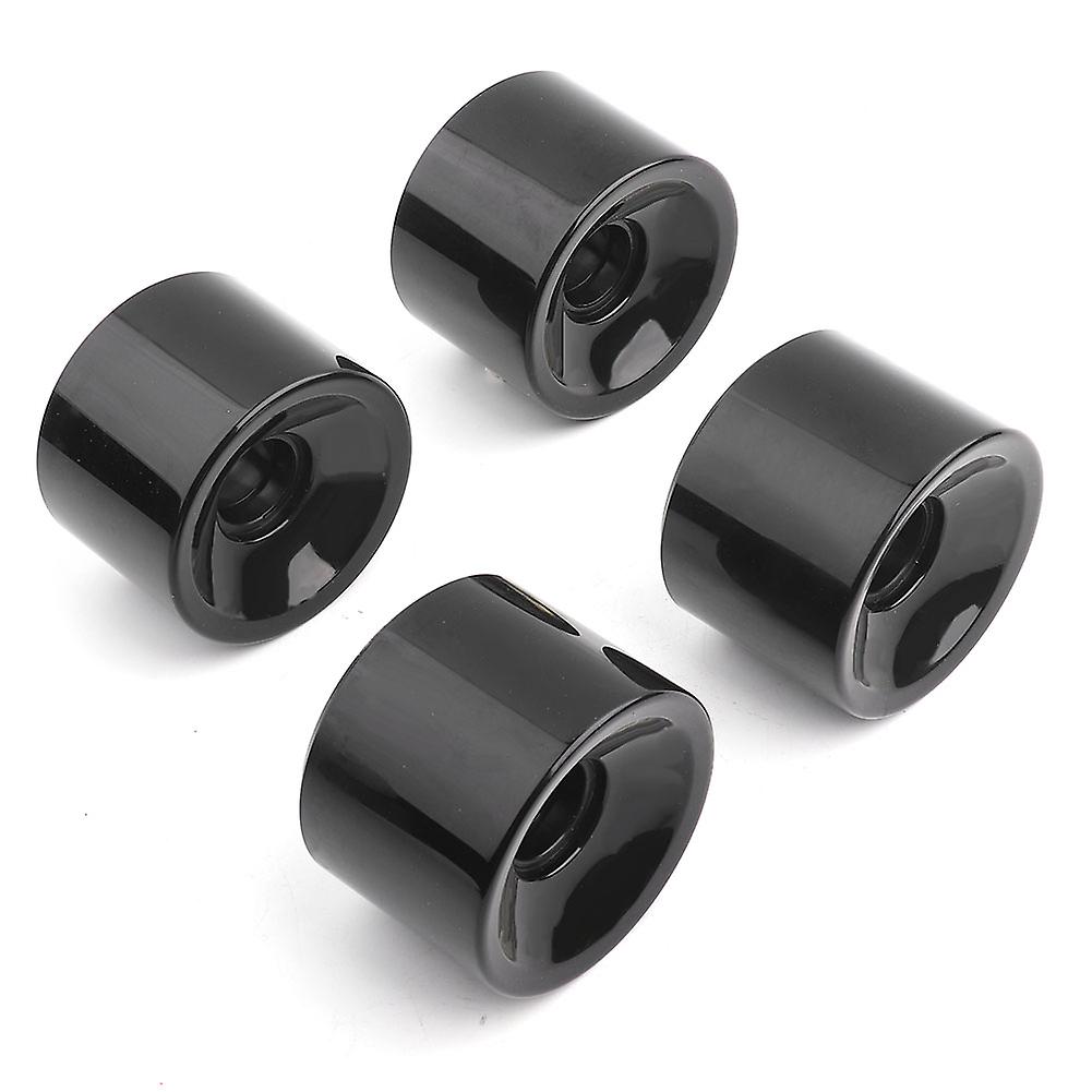 PUENTE 4 Pack Premium PU Skateboard Wheels 70 x 51mm (Black)