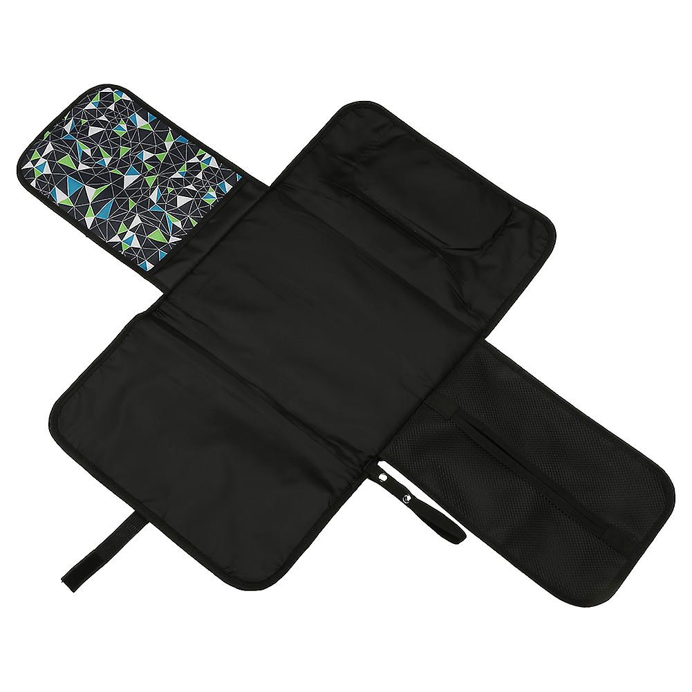 Portable Waterproof Baby Diaper Changing Pad Travel Home Changing Mat (Colorful Pattern)