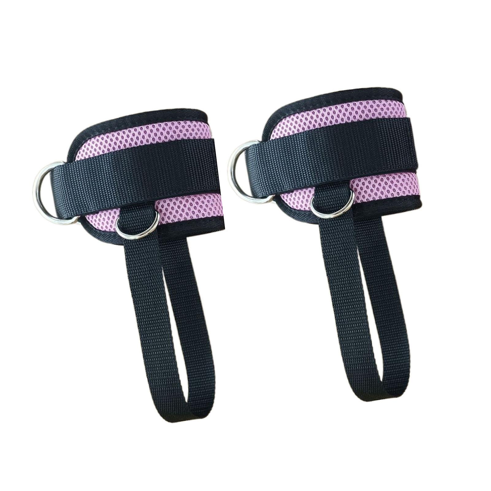 1 Pair Ankle Straps Padded Kickback Ankle Wrist Cuffs Multi Functional Cable Machine Leg Workouts Ankle Cuffs 