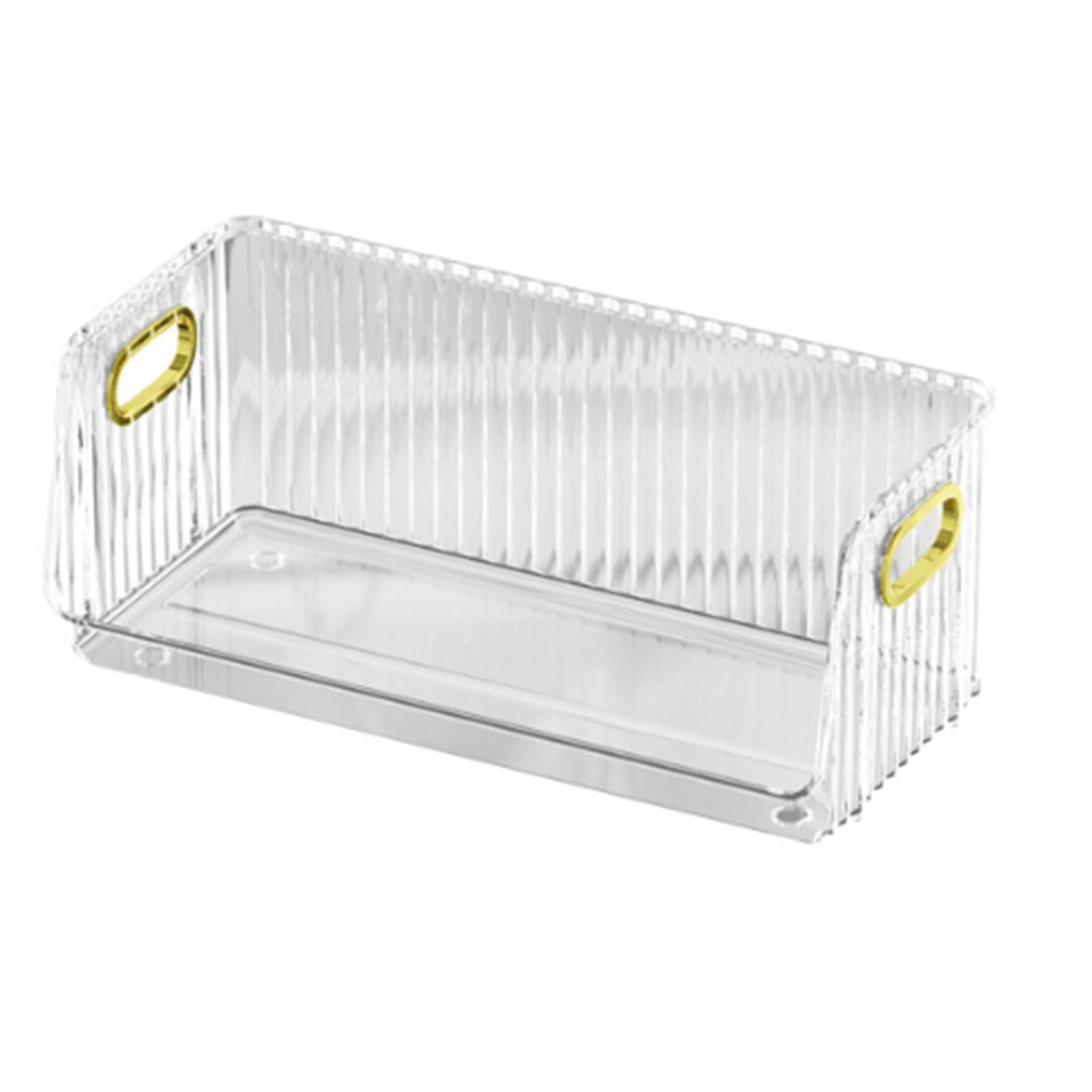 Desktop Storage Rack PET Transparent Stackable Modern Stylish Storage Box for Cup Makeup