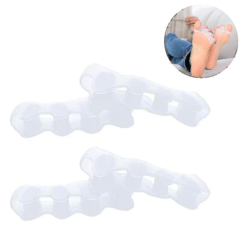4 Pcs Toe Separators For Overlapping Toes And Restore Crooked Toes