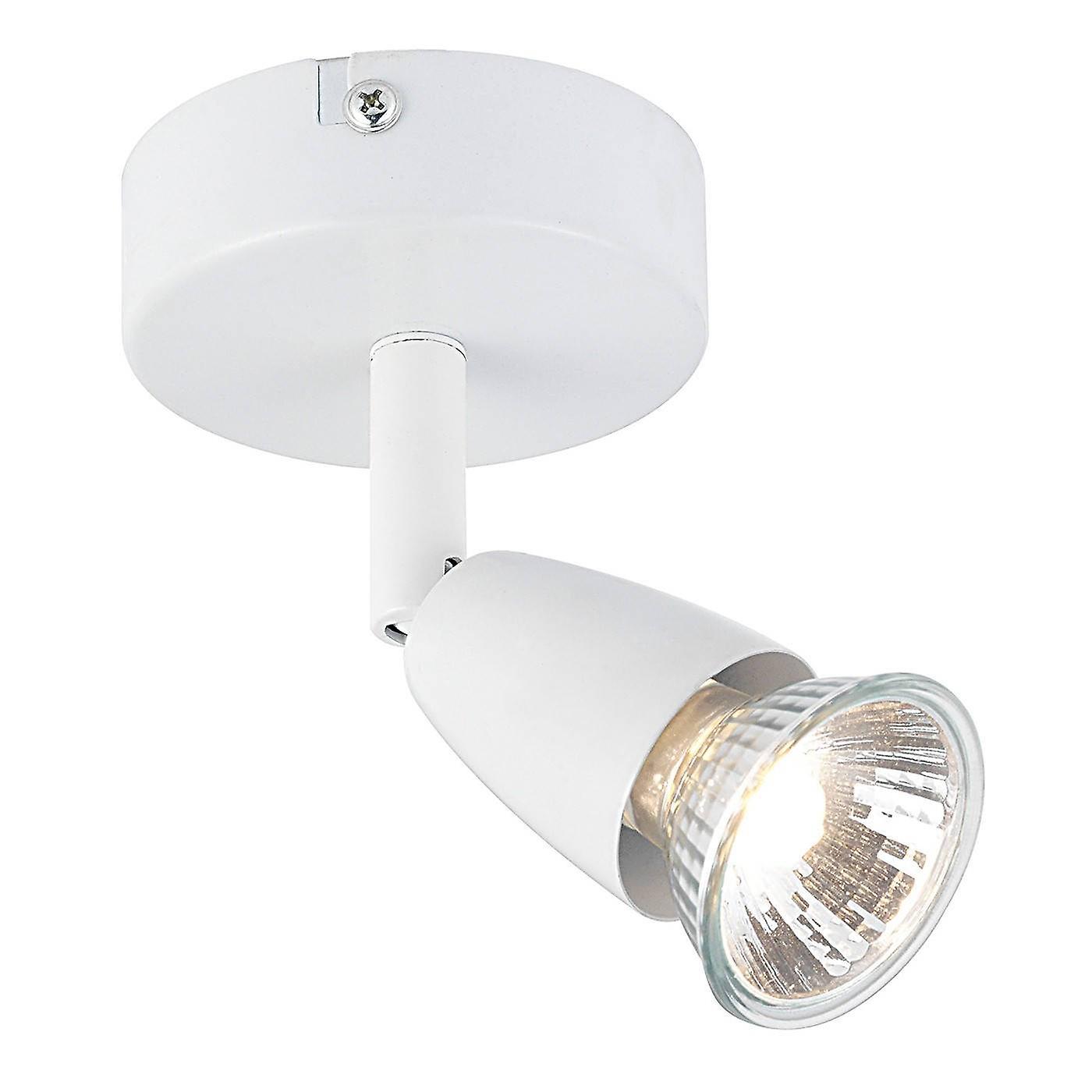 Amalfi 1 Light Adjustable Spotlight Gloss White, GU10