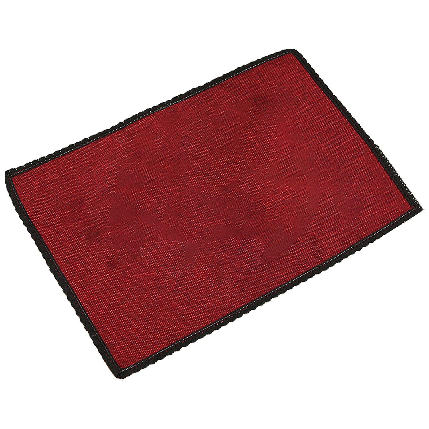 Table Mat Lace Design Good Heat Insulation Polyester Cotton Rectangle Kitchen Dining Table Plate Mat