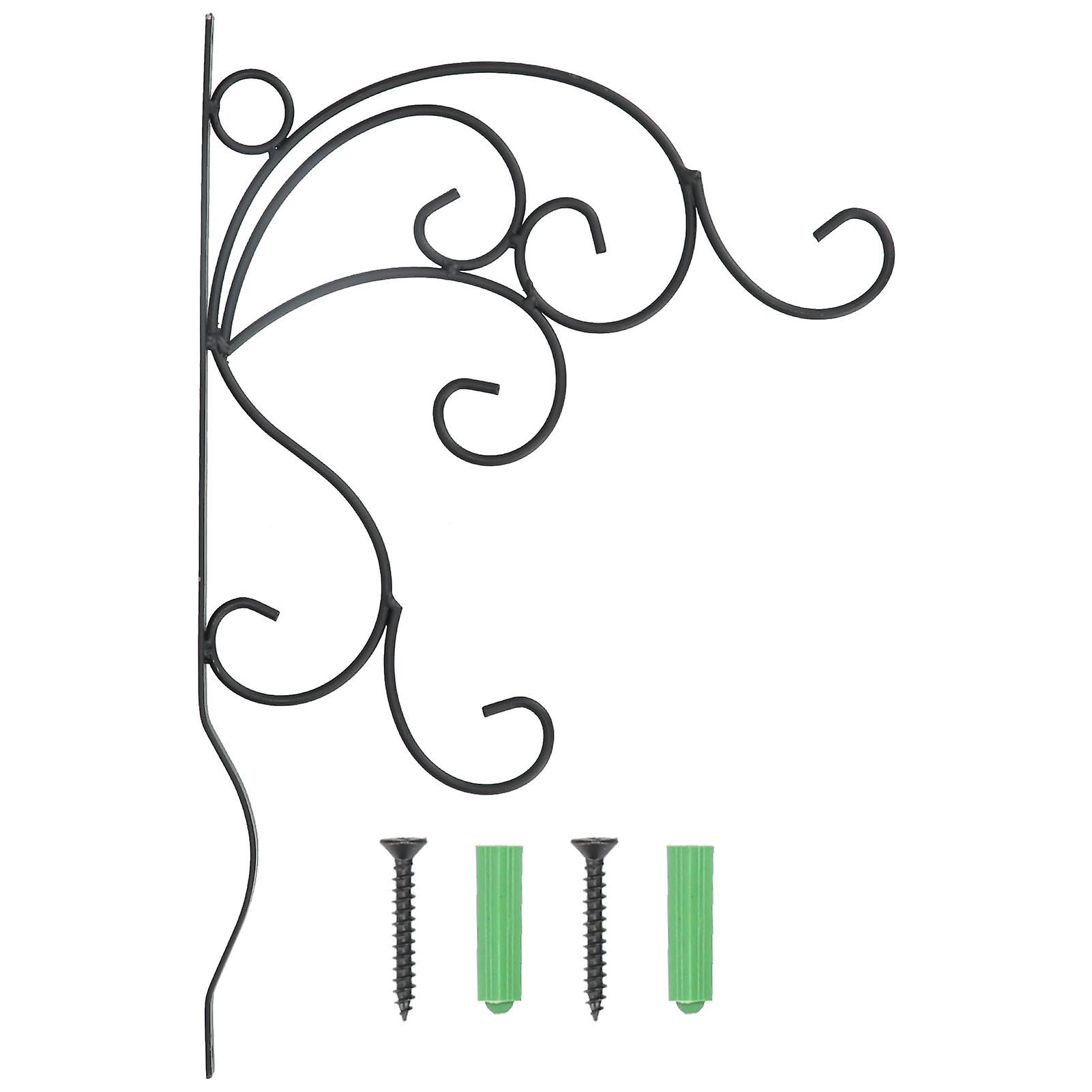 Hanging Plants Bracket, Wall Mounted Iron Decorative Planter Hook Hanger