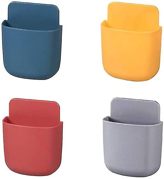 4-Piece Self-Adhesive Wall Mount Remote Control Holder