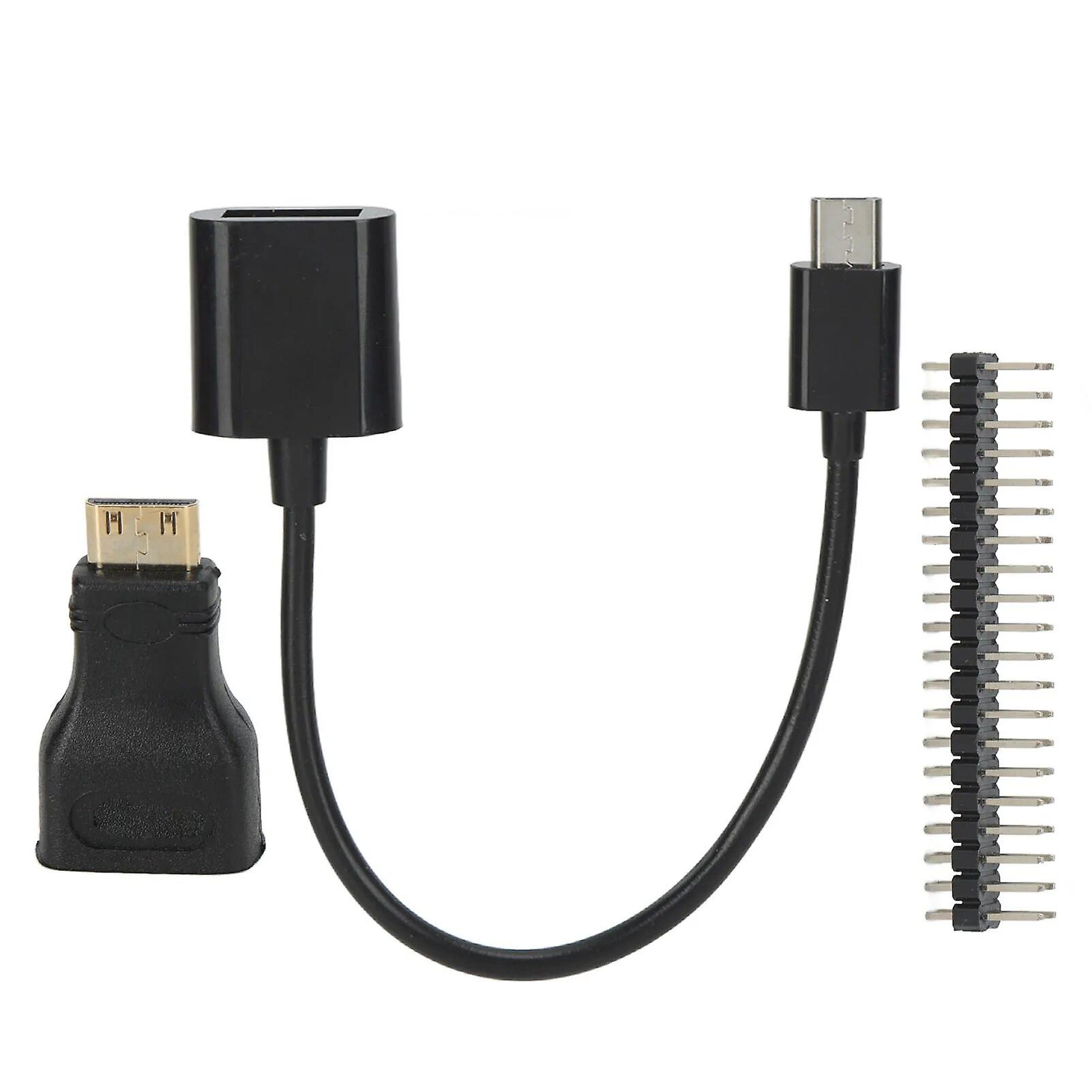 For Raspberry Pi Zero Kit Adapter Cable Pin Set Micro USB to USB Female for Micro Computer to Jump Starter~8640