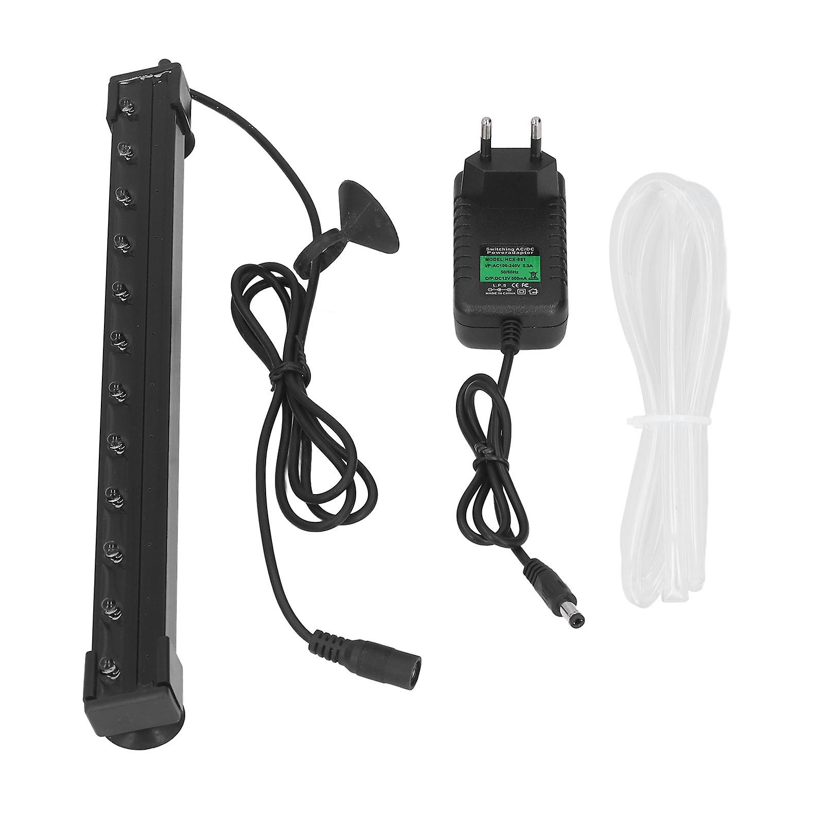 RGB Submersible LED Aquarium Light with Oxygen Feature, EU Plug (100-240V)