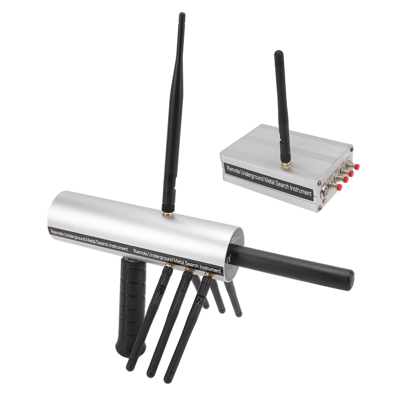 メタルハンターマシンシルバー25m深度、8アンテナ付き1200m範囲屋外用金属探知機100-240V AUプラグ