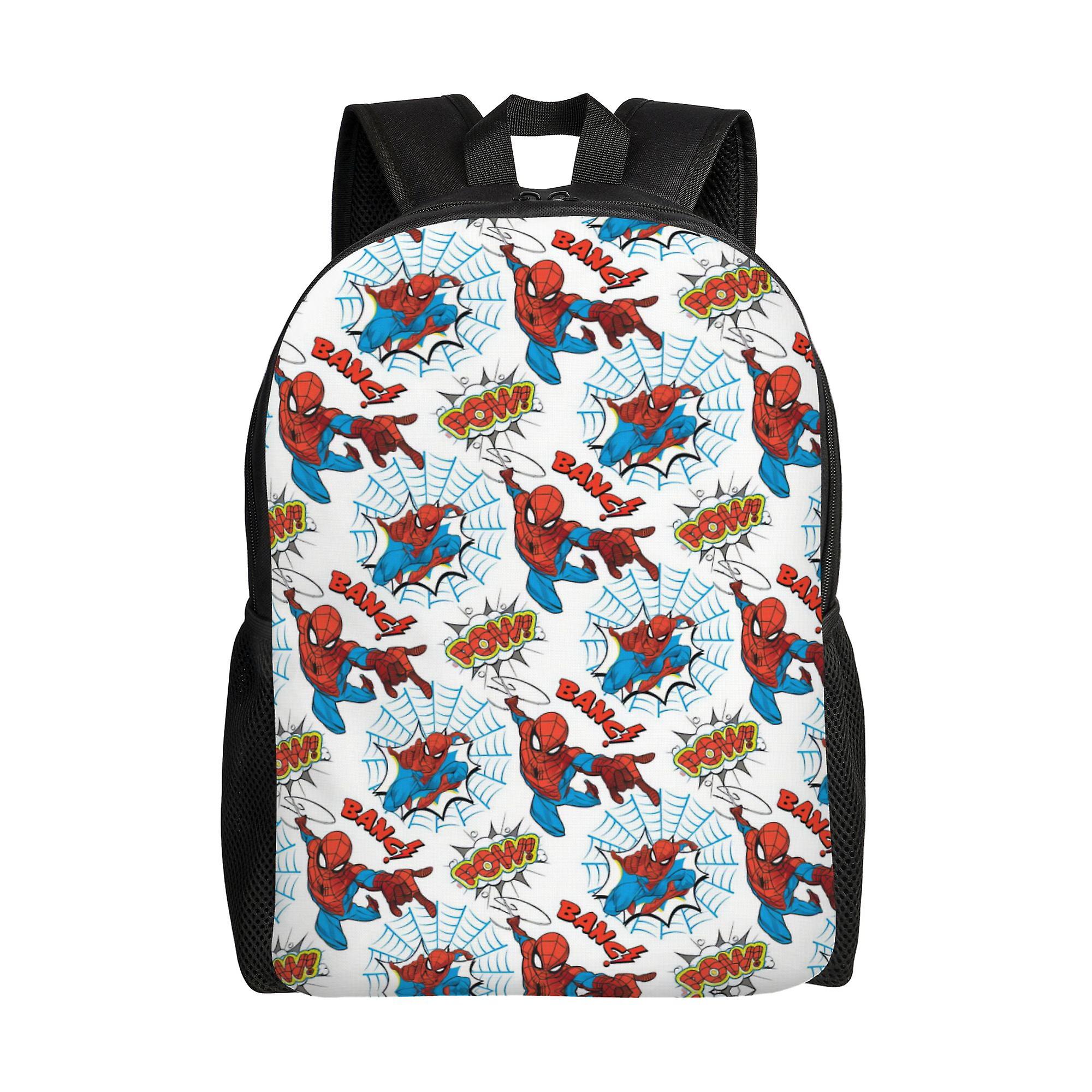 Spider Man Backpack, Adult Kids Simple Lightweight Casual Backpack for Children Student, Travel Backpack Laptop Backpack for College Work Camping