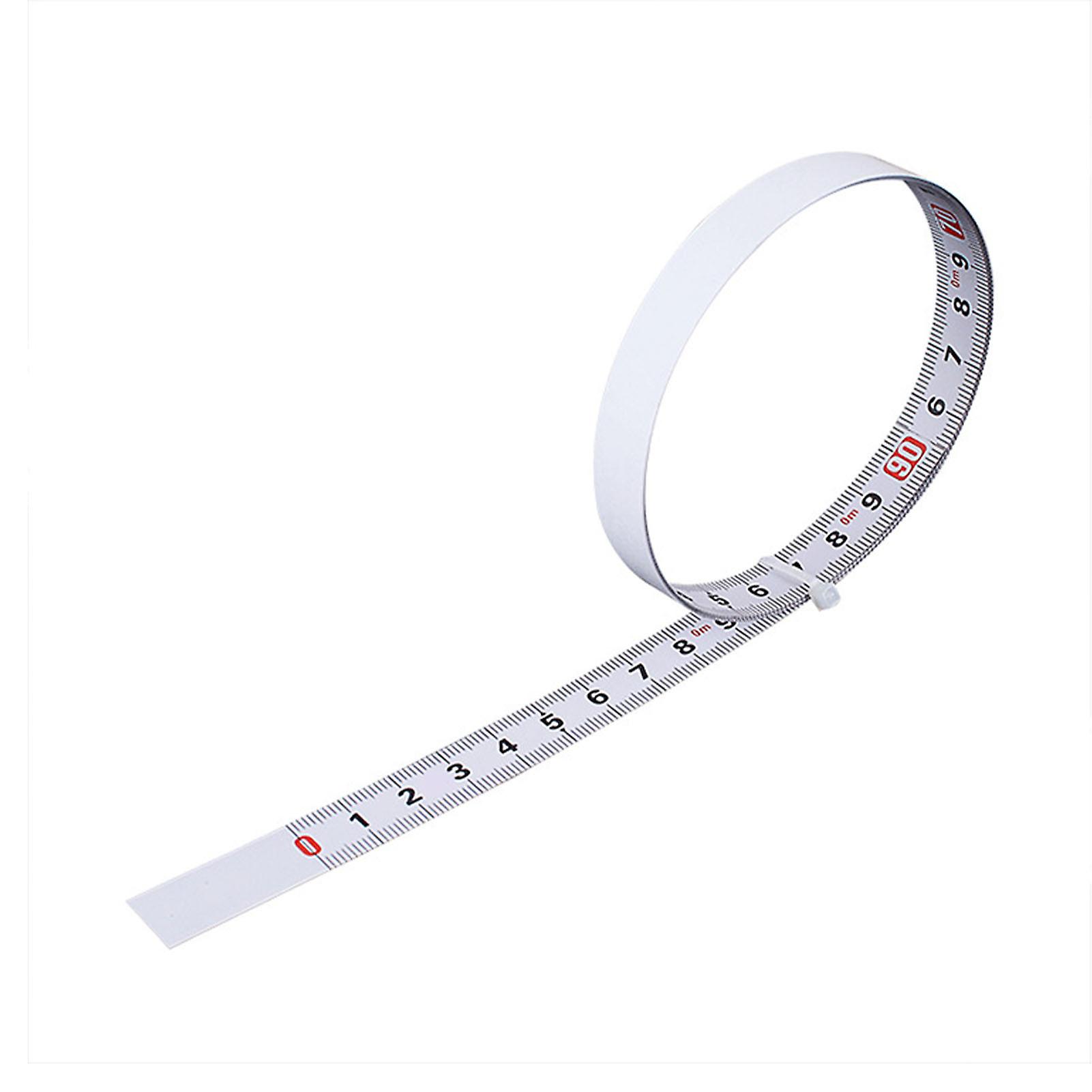 Self Adhesive Measuring Ruler Carbon Steel Measure Tape Left to Right Reading 13mm Width 5 Meter Length