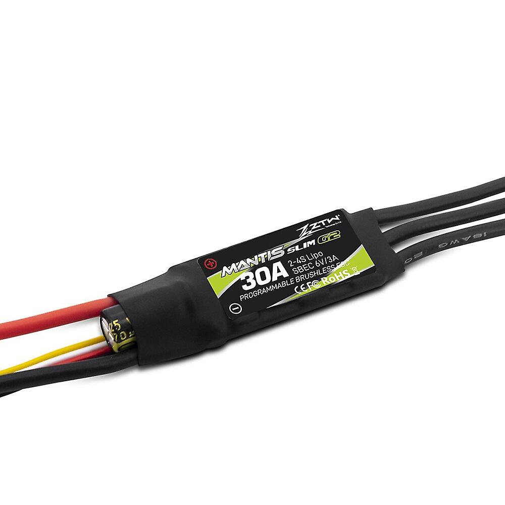 ZTW Mantis Slim 30A G2 New 32Bit Brushless ESC With 6V/3A BEC 24S for F3P RC Airplane