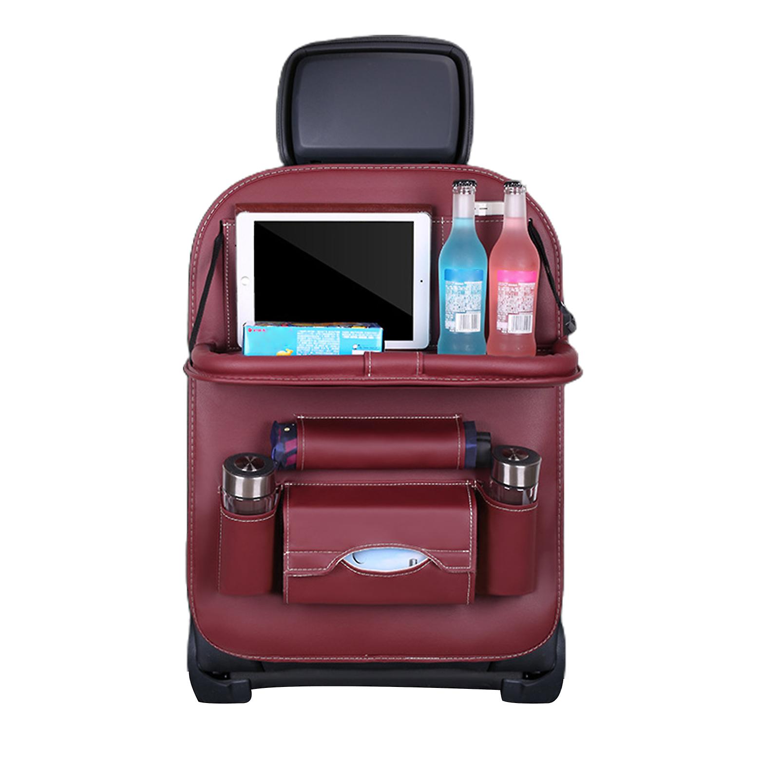 Car Backseat Organiser Large Capacity Tissue Box Cup Holder for Kid Snacks Toys