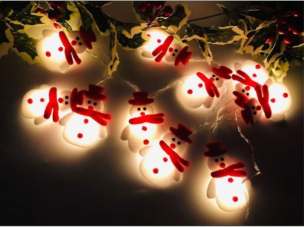 Christmas Snowman String Lights 3m 20 LED Christmas Decoration with 2 Light Modes for Home, Garden,