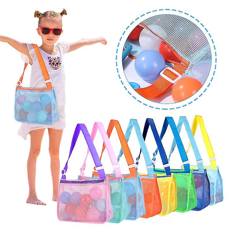 Jouet de plage Mesh Sac de plage Enfants Sac de collecte de coquillages Jouets de sable de plage pour tenir des coquillages Jouets de plage